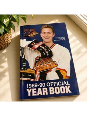1989-90 Vancouver Canucks Official Yearbook NHL Hockey Team 20th Anniversary Edi